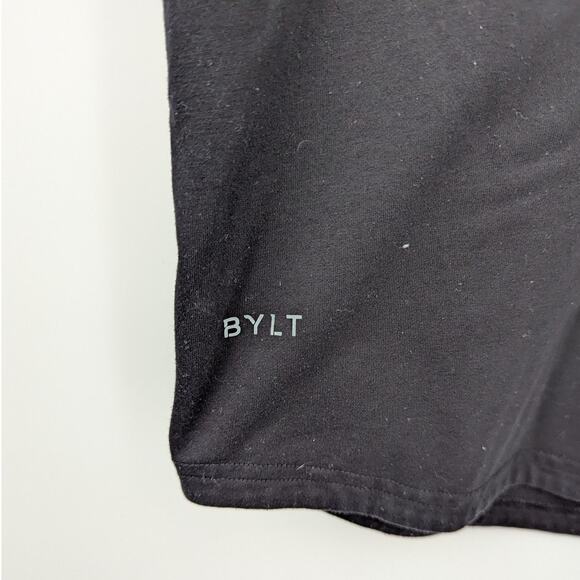 BYLT Premium Basics Drop Cut T-Shirt Men’s Medium Black Short Sleeve - Picture 4 of 5